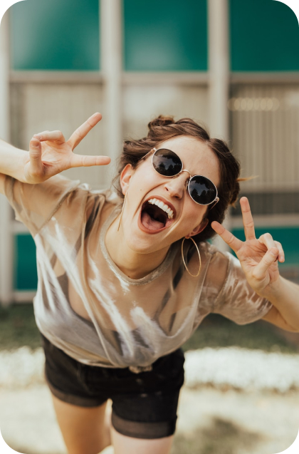 Happy person